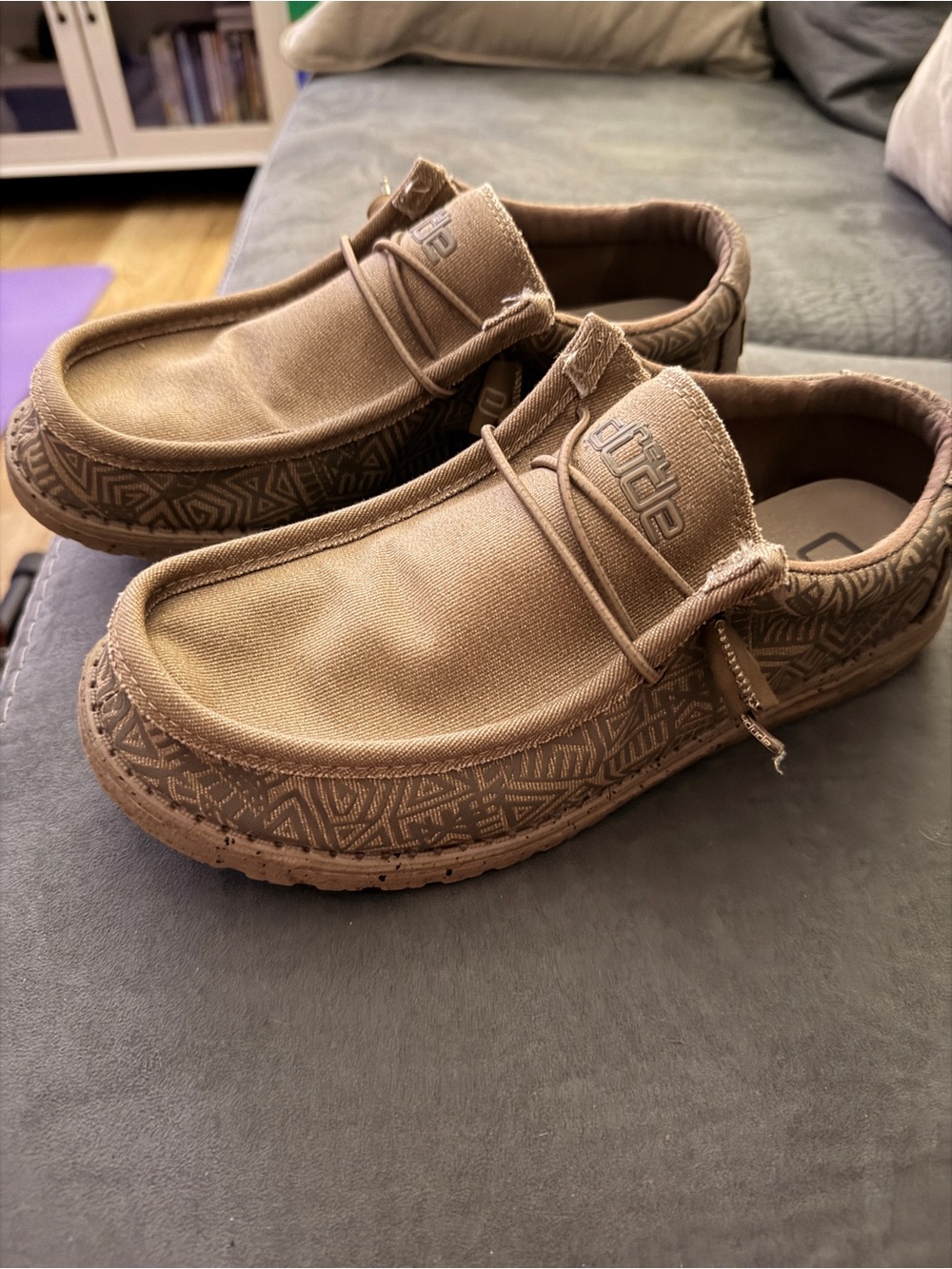 Hey Dude Wally Stretch Shoes Brown